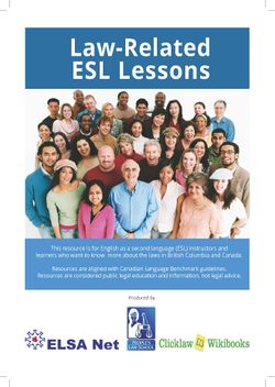 Cover of Law-Related ESL Lessons
