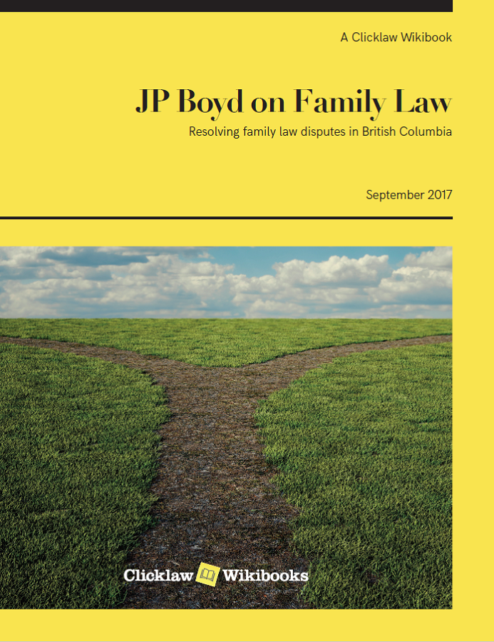 Cover of JP Boyd on Family Law (print edition released July 2024)