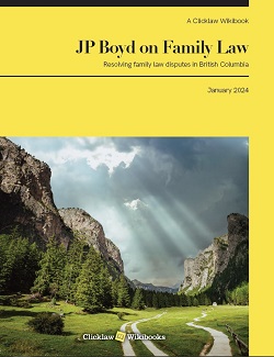 Cover of JP Boyd on Family Law (print edition released July 2024)