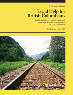 Cover of Legal Help for British Columbians