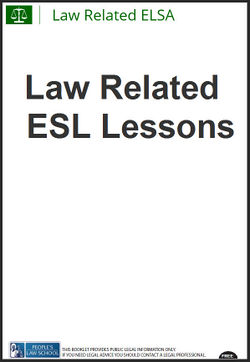 Cover of Law Related ESL Lessons