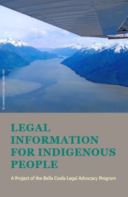 Cover of Legal Information for Indigenous People